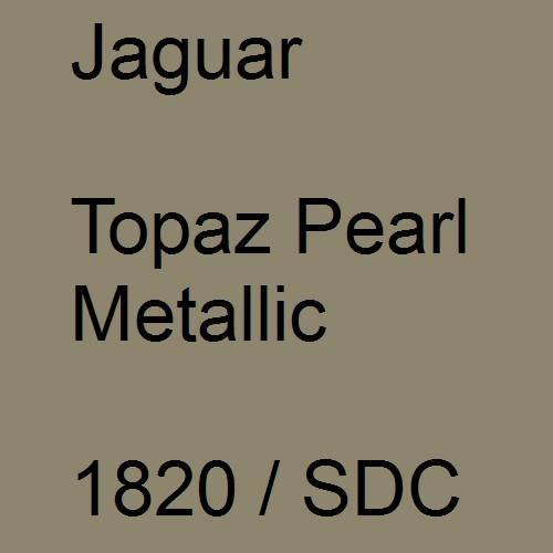 Jaguar, Topaz Pearl Metallic, 1820 / SDC.